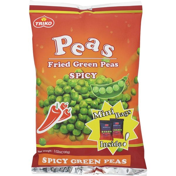 Fuji Food Service Shorikochin Spicy Green Peas, 3.5 oz (100 g) x 6 Bags