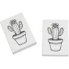 2 x 45mm 'Cactus in Pot' Erasers/Rubbers (ER00043375)