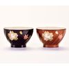 Aizu Lacquerware Couple Bowl (Hand Draw) (Hana Rabbit)