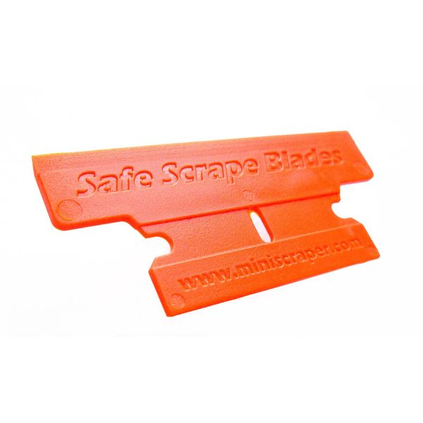 MINISCRAPER® Plastic Razor Blades, T Blade 50% Wider 20 Pack