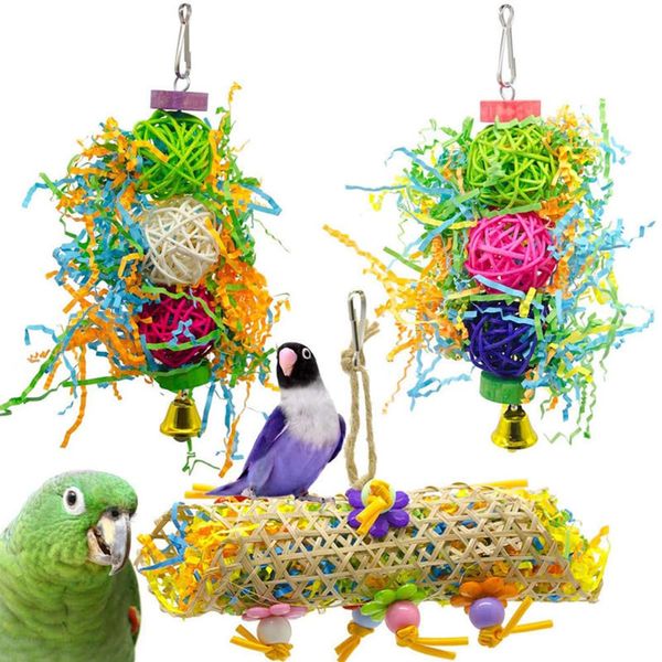 ANCLLO Bird Chewing Foraging Shredder Parrot Cage Shredder for Bird