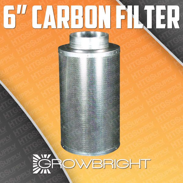 6 INCH INLINE HYDROPONIC AIR CARBON FILTER ODOR CONTROL