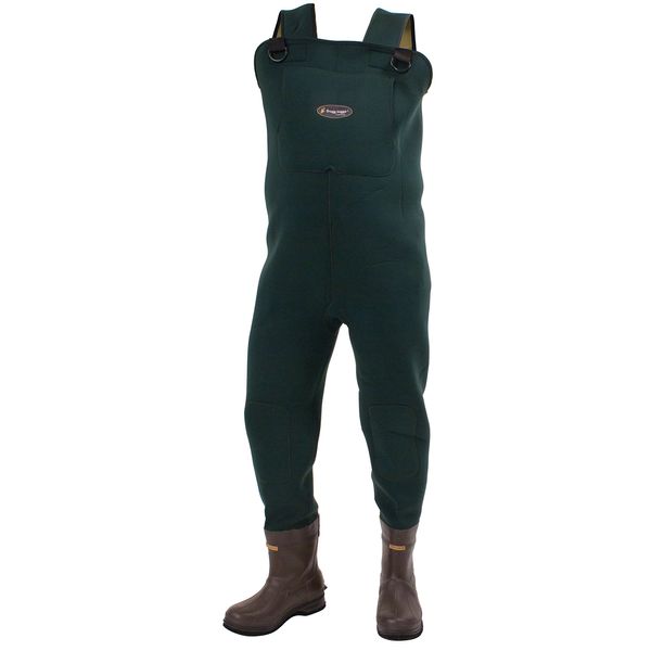 Frogg Toggs Amphib Neoprene Bootfoot Chest Wader, Cleated or Felt Outsole