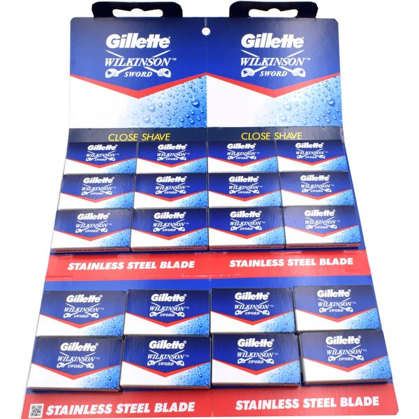 100 Gillette Wilkinson Sword double edge razor blades (China)