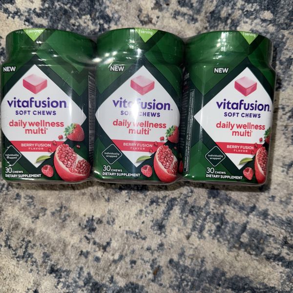 3 Pack! Daily Wellness Multi, Chewable Multivitamins for Adults Exp 3/26