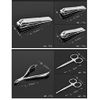 PhantomSky Nail Clipper Set, 15-Piece Multi-Functional Stainless Steel Nail Care Set, Scissors, Acne Removal, Portable, Stainless Steel Pedicure Set, Nail Clipper Cleaner, Manicure, Essential Set, For Hands, Feet, Face, Stylish, Portable, Storage Case Inc