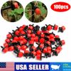 100pc Adjustable 8Hole Dripper Drip Irrigation System Plant Flow Water Sprinkler