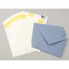 Midori Letter Set 476 Letterpress Lemon Pattern 86476006