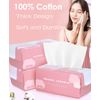 Disposable Face Towel Face Cloths for Washing Soft Cotton Dry Wipes Facial Cloths Towelettes for Washing and Drying, 100 Count Facial Tissue for Cleansing, Skincare and Makeup Remover