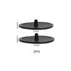 IUSOT 2 Pcs Black Rubber Blind Filter Backflush Disk, 50MM Coffee Machine Cleaning Disc for Espresso Machine, Coffee Maker