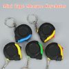 5 Pcs Retractable Mini Tape Measure Keychains with Slide Lock - Pocket Size, Random Color