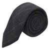 King & Priory Heritage Check Navy Blue Tie