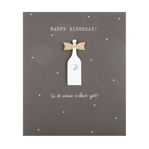 Hallmark 25488818 Birthday Card "Wine O Clock" - Small