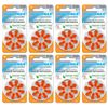 Powermax Size 13 Hearing Aid Batteries, Orange Tab, 64 Count