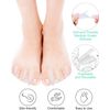 4 Pairs Flared Gel Toe Separators, Flared Gel Toe Separators for Straightener Overlapping Toes(2 Small Size+2 Large)
