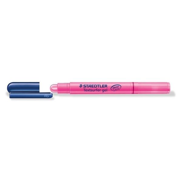 Staedtler 264-23 Textsurfer Gel Highlighter Inkjet-Safe Twist-Action Line Width 3 mm - Pink, Pack of 10