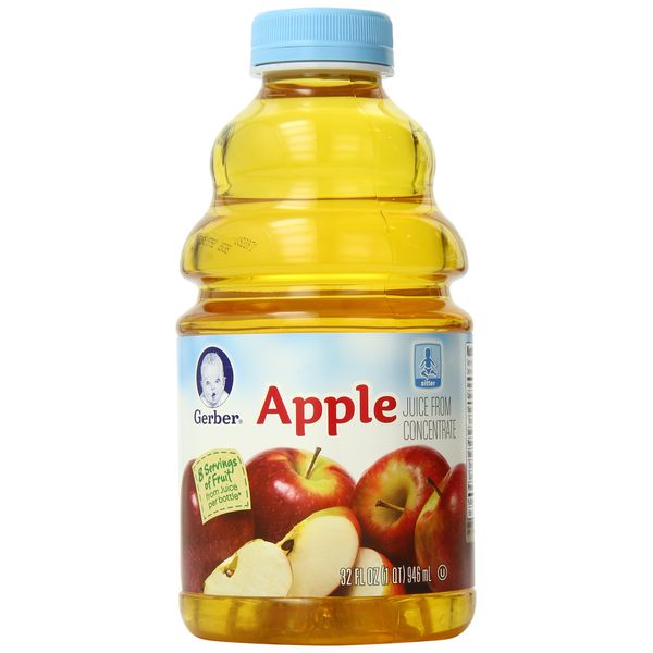 Gerber Apple Juice, 32 Fl Oz (Pack of 6)