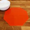 Octagon Placemat Set - Gloss Navy 2 Placemats Large 38cm