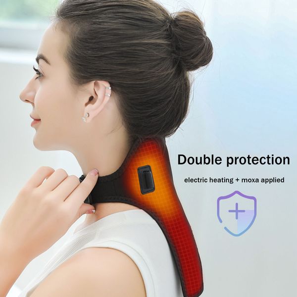 ELECTRIC HEATED CAPE NECK SHOULDER BACK WARMER HEAT PAD FOR PAIN RELIEF