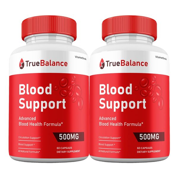 True Balance Blood Support Capsules, Max Strength, TrueBalance Pills (2 Pack)