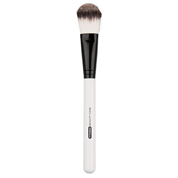 Titania Foundationpinsel 18cm, Make up Pinsel, Foundation Brushes, für ein perfektes Finish, Kosmetikpinsel, groß, weich