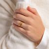THOMAS SABO ring star gold plated silver TR2314-414-14-54