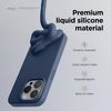 elago Liquid Silicone Case Compatible with iPhone 15 Pro Case, Premium Silicone, Full Body Protective Case [4-Layer Shockproof Structure], Soft Microfiber Lining