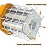 150W Led Temporary Construction Work Light F/ Tunel Job Site Workshop Tool Room
