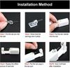 2 Pack Ear Piercing Disposable Kit Silver Stud Earring Gun DIY Home Self Ear US