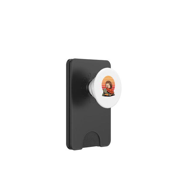 Retro Sunset Sea Turtle Hedgehog Turtles Tortoise PopSockets PopWallet for MagSafe