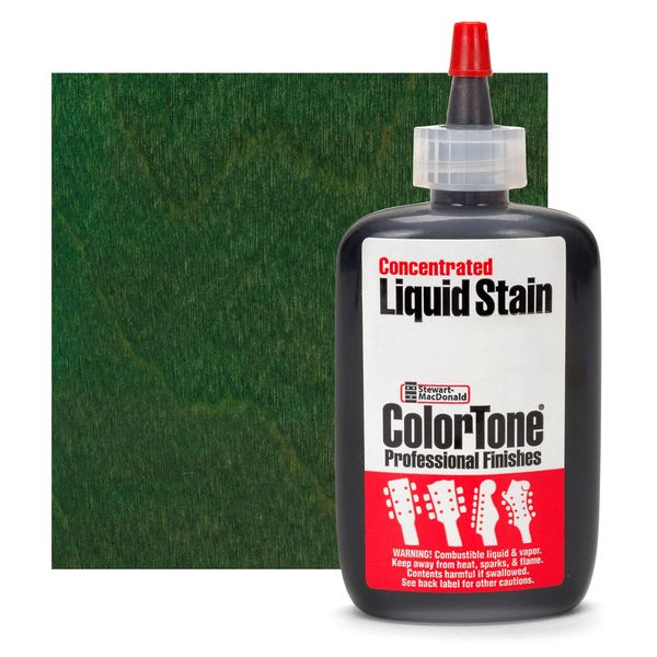 ColorTone Concentrated Liquid Stain for Stringed Instruments, Bright Green