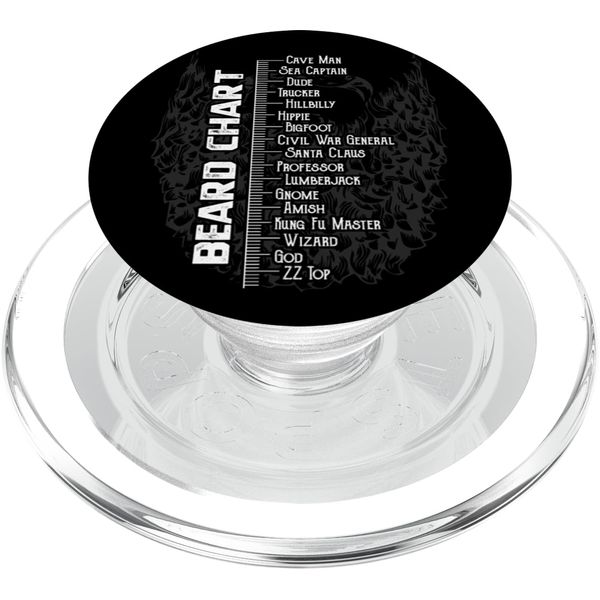Beard Measurement Chart Length Growth PopSockets PopGrip for MagSafe