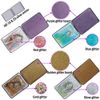 Beaufy Small Magnifying Makeup Compact Mirror Rectangle Handheld Mini Portable -Handbag Pocket Mirrors with 1x 2x Magnification - Double Sided - for Girls Women Men Kids - Pack of 4