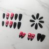 Bufenia 24Pcs Halloween Ballerina Press on Nails Long Length Coffin Fake Nails Stiletto False Nail Acrylic Nails for Women and Girls (E)