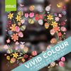 Easter Decorations - Easter Window Stickers - Beautiful Easter Egg and Flowers Wreath - Window Clings for Easter Window Display