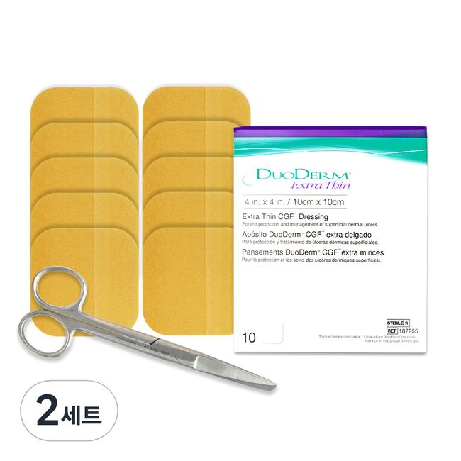 ConvaTec Duoderm Extra Thin Band + Medical Scissors, 1 Set