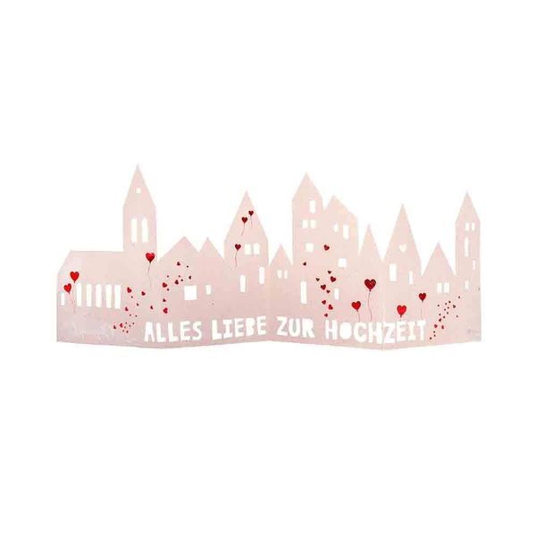 Wedding Silhouette"Alles Liebe für Hochzeit"