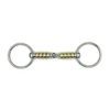 Equine Smile ES0111 Snaffle Bit Simple Broken with Copper Cherry Roller Ring Diameter 65 mm Bit Thickness 22 mm (12.5 cm)