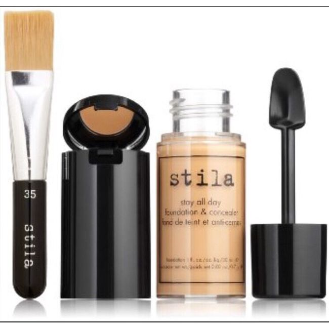 Stila Stay All Day Liquid Foundation Concealer & Brush Kit #8 Honey