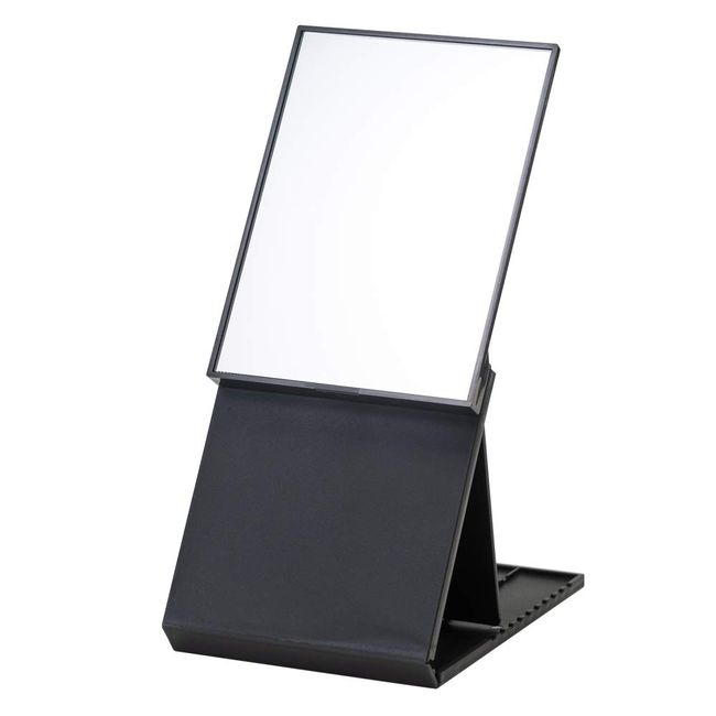 Napure Miller 2-Way Compact Stand Mirror, 2-Way Height Adjustment, Makeup Mirror, Tabletop Mirror, Clear, Reflects Real Skin Tone, Makeup, Bender, Compact