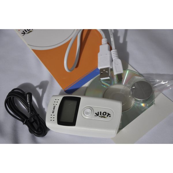 Digital Thermometer Hygrometer Temperature Data Logger Portable Recorder Safety+