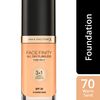 Max Factor Facefinity 3-in-1 All Day Flawless Liquid Foundation, SPF 20 - 70 Warm Sand, 30 ml