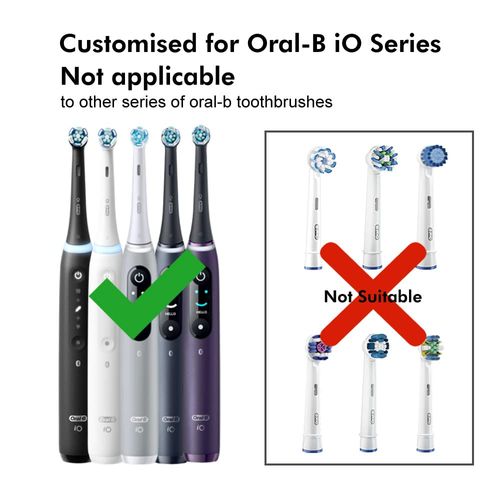 seplouis Electric Toothbrush Head Cover for Oral-B iO Electric Toothbrush Head, Multi-Coloured and Pack of 6
