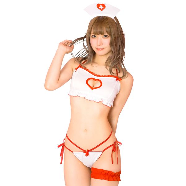 Clear Stone SugarDoll Women's Cosplay Nurse Lingerie, White