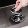 uxcell Sink Stopper, Drain Assembly, Kitchen Clog Prevention, Plug Strainer, Includes Filter Basket, For Washbasins, No Overflow, Silver