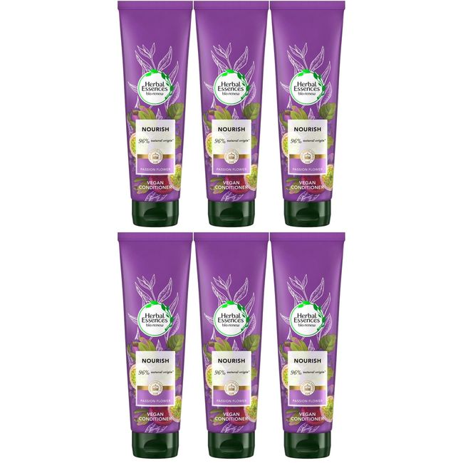 6x Herbal Essences Bio Renew NOURISH Passion Flower Conditioner, 275ml