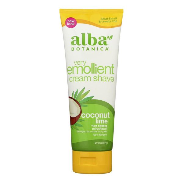 Shave Cream-Coconut Lime - 8 oz - Cream by Alba Botanica