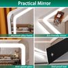 Vanity Mirror with Lights, 24.2" X 18.9" LED Make up Mirror, Light up Mirror wit