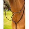 LeMieux Arika Running Martingale - Soft Oiled Leather - Black/Silver - Pony Size