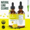 Mullein Drops for Lungs Cleanse - Organic Mullein Leaf Extract w/ Turmeric (2oz)